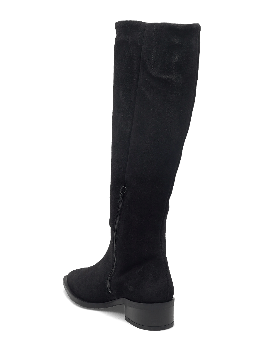 Pavement - PAFinka - knähöga stövlar - black suede - 2