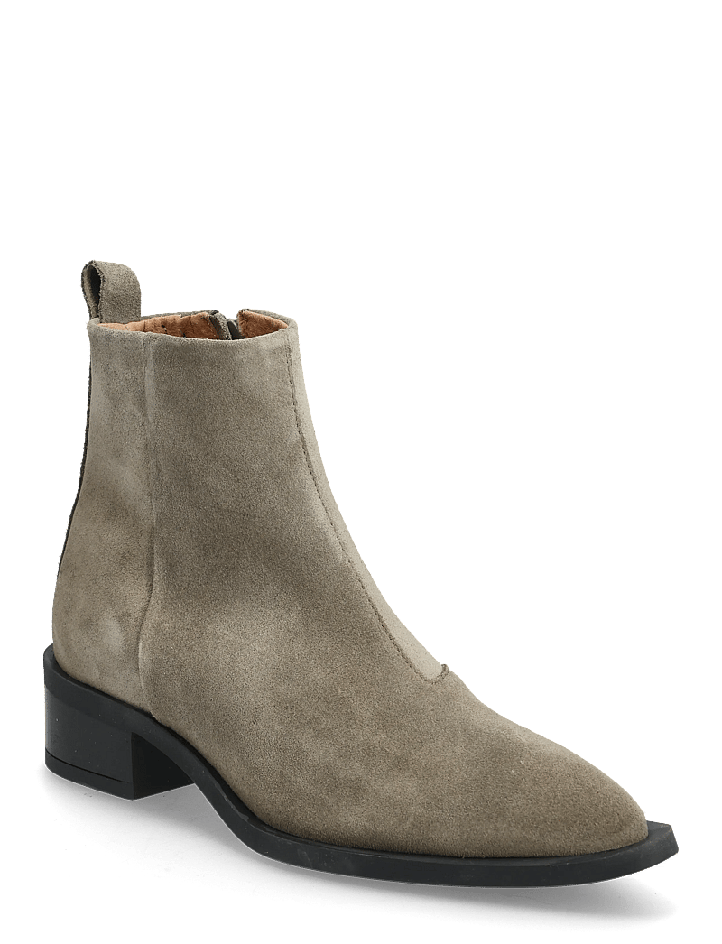 Pavement - Elva Suede - støvletter - dust green suede - 0