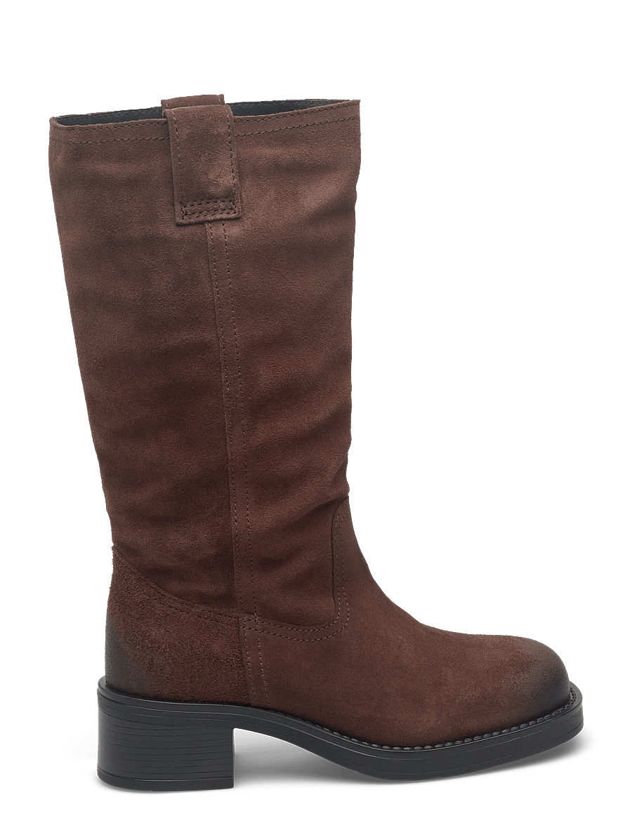 Pavement - PAAnneli Suede - knee high boots - brown suede - 1