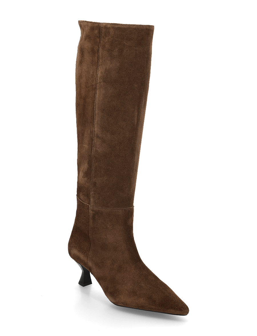 Pavement - PAMartina - knähöga stövlar - brown suede - 0