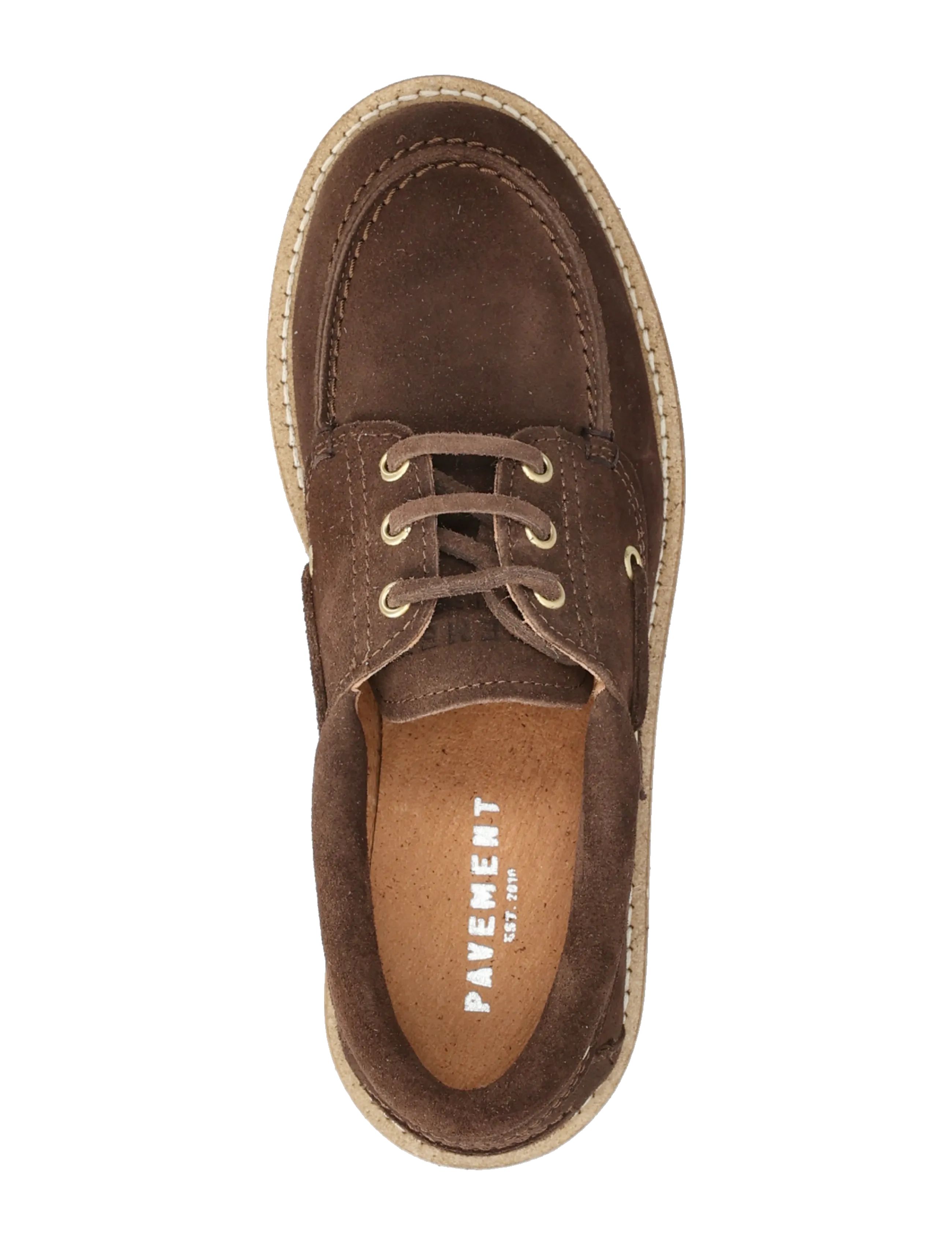 Pavement - Alvina suede plateau - purjekingad - brown suede - 3