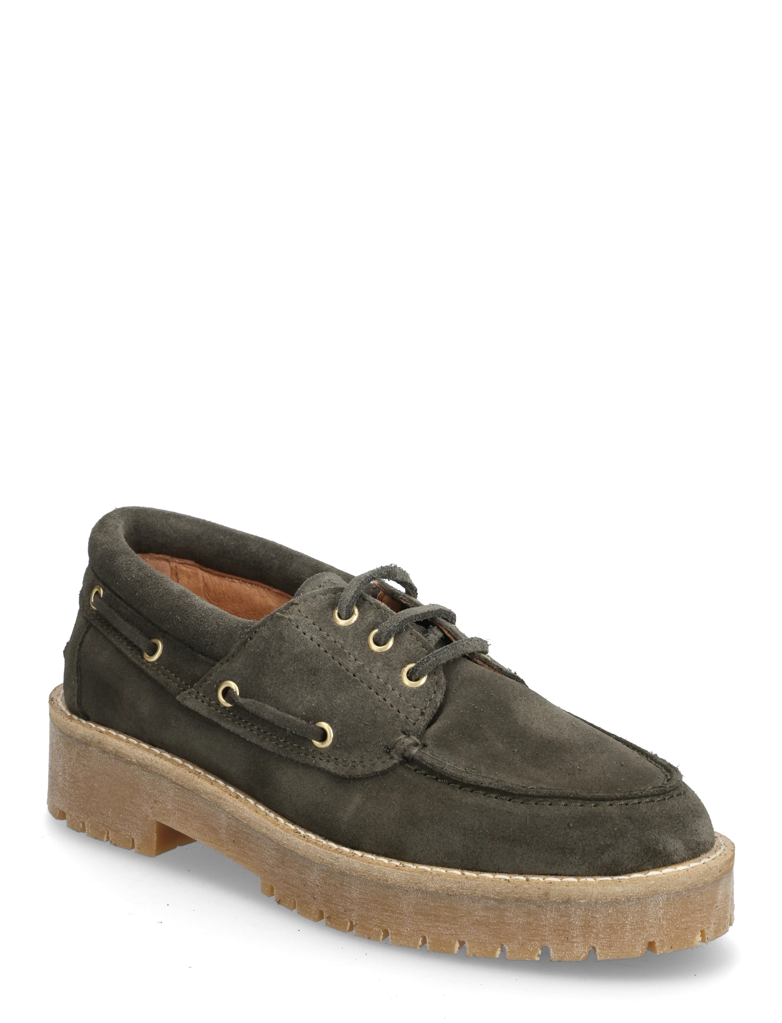 Pavement Alvina suede plateau - Purjekingad - DARK GREEN SUEDE / green