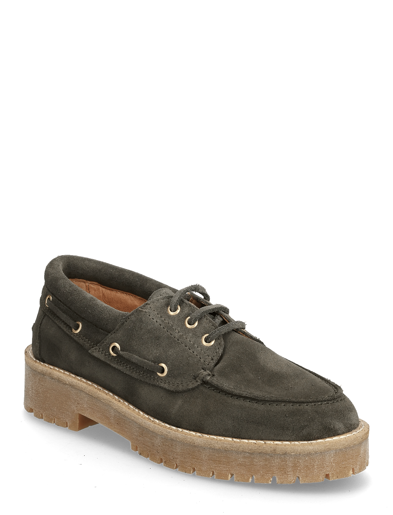 Alvina suede plateau - DARK GREEN SUEDE