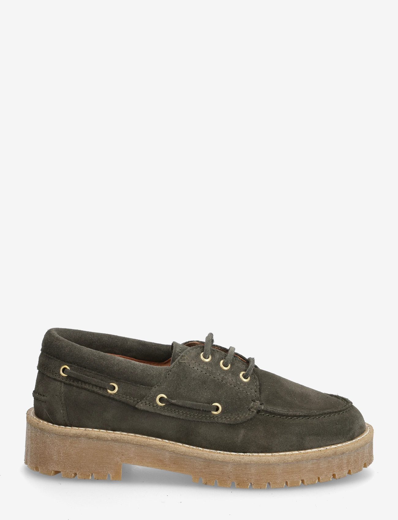 Pavement - Alvina suede plateau - purjekingad - dark green suede - 1