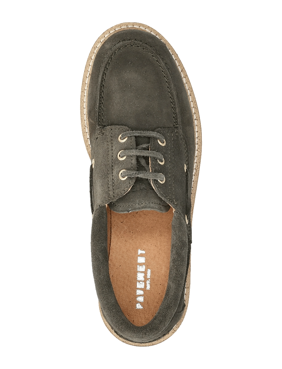 Pavement - Alvina suede plateau - sejlersko - dark green suede - 3