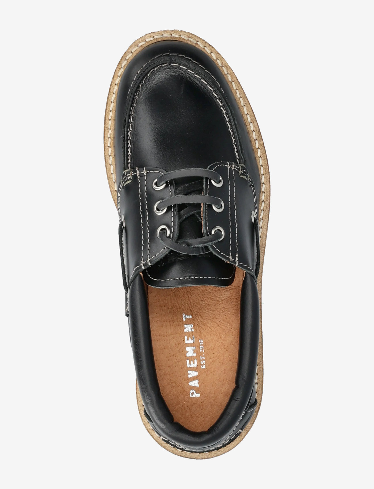 Pavement - Alvina plateau - boat shoes - black/white - 3