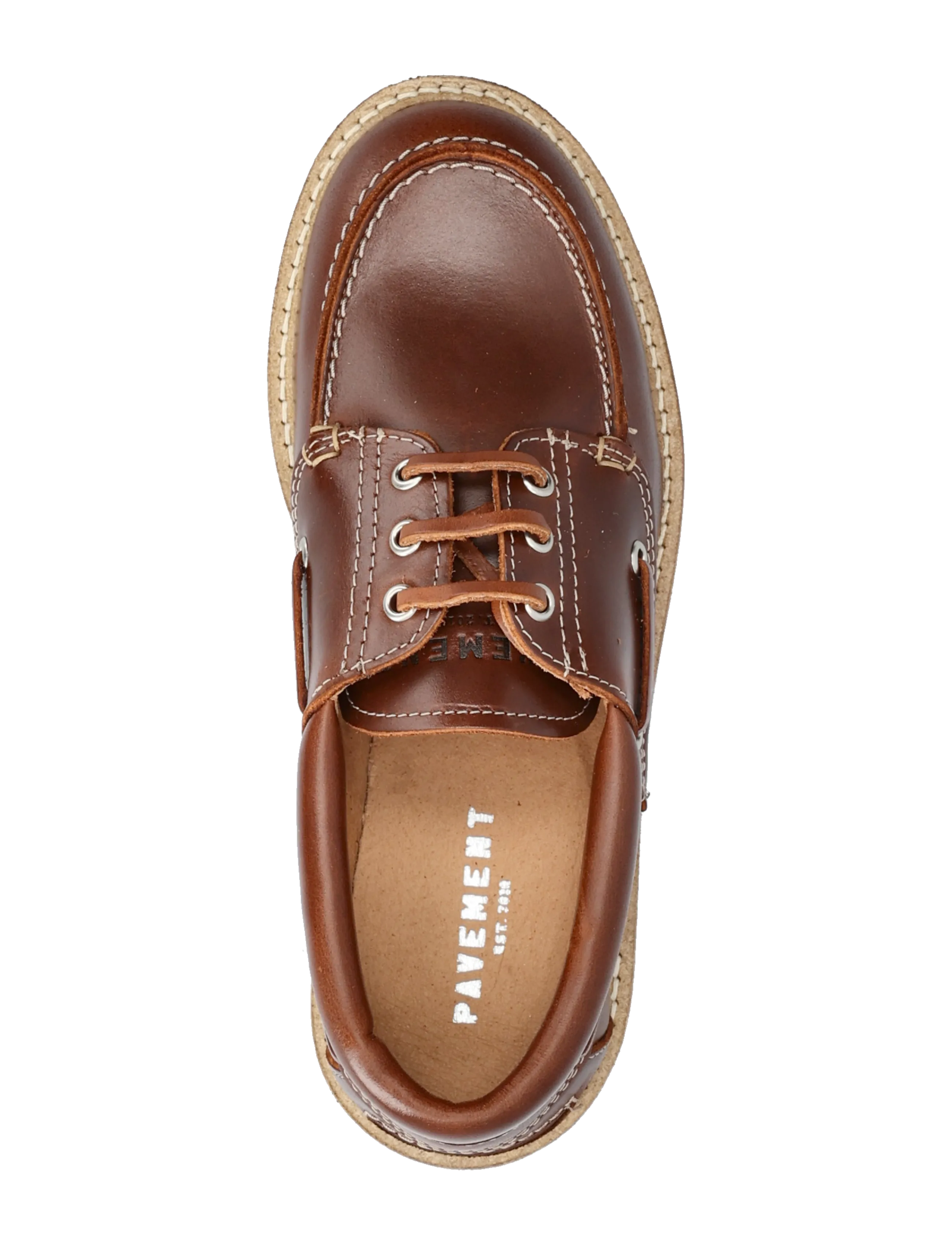 Pavement - Alvina plateau - boat shoes - tan/white - 3