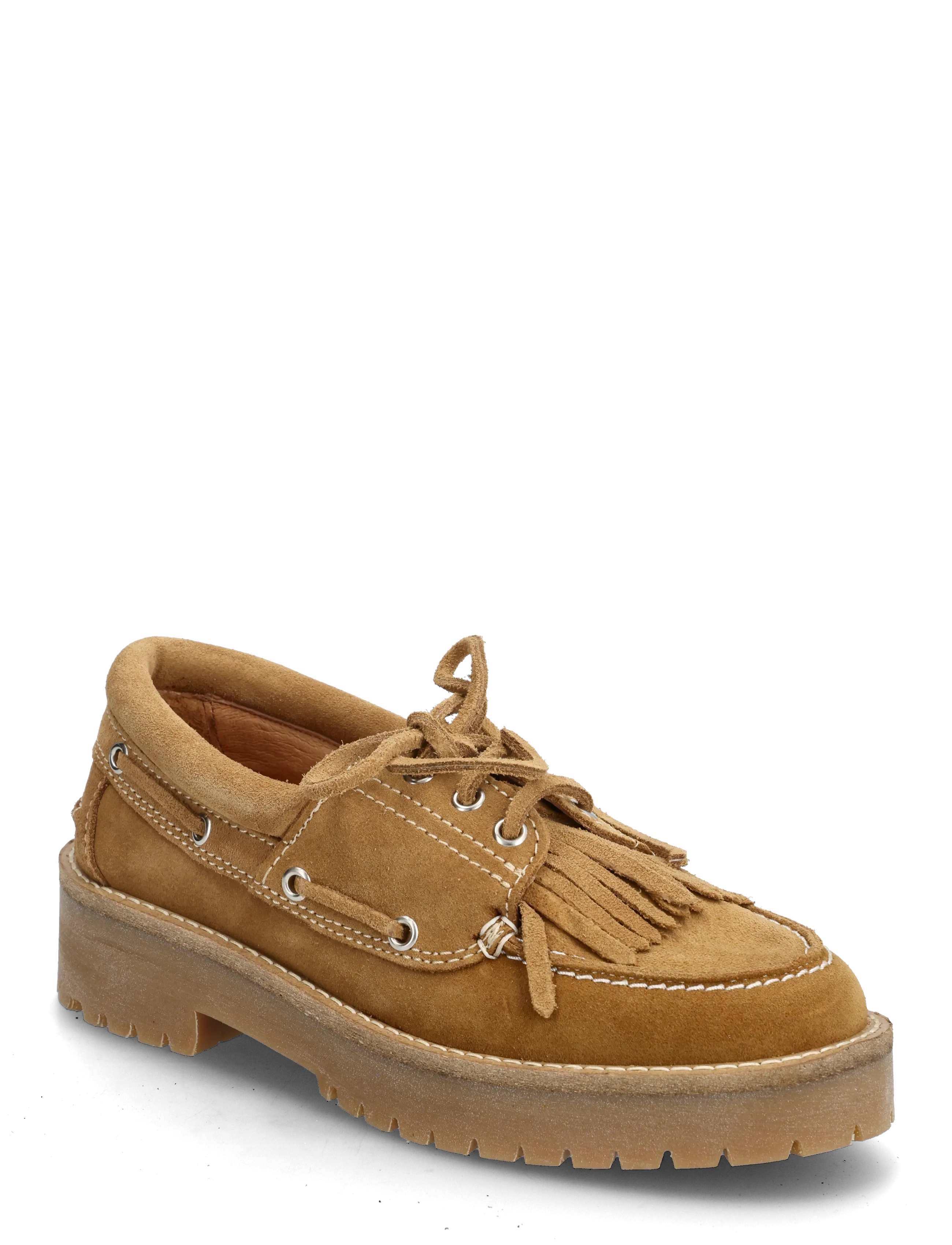 Pavement Alvina Fringle Suede - Purjehduskengät - TAUPE / brown