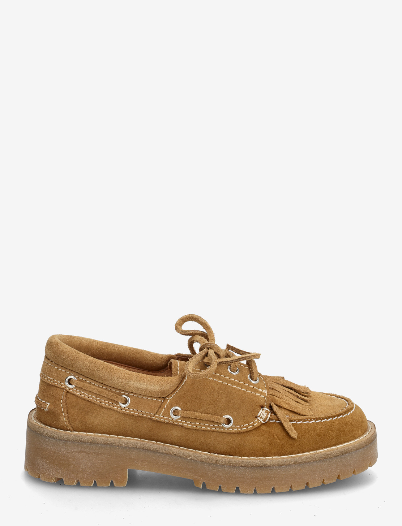 Pavement - Alvina Fringle Suede - sejlersko - taupe - 1
