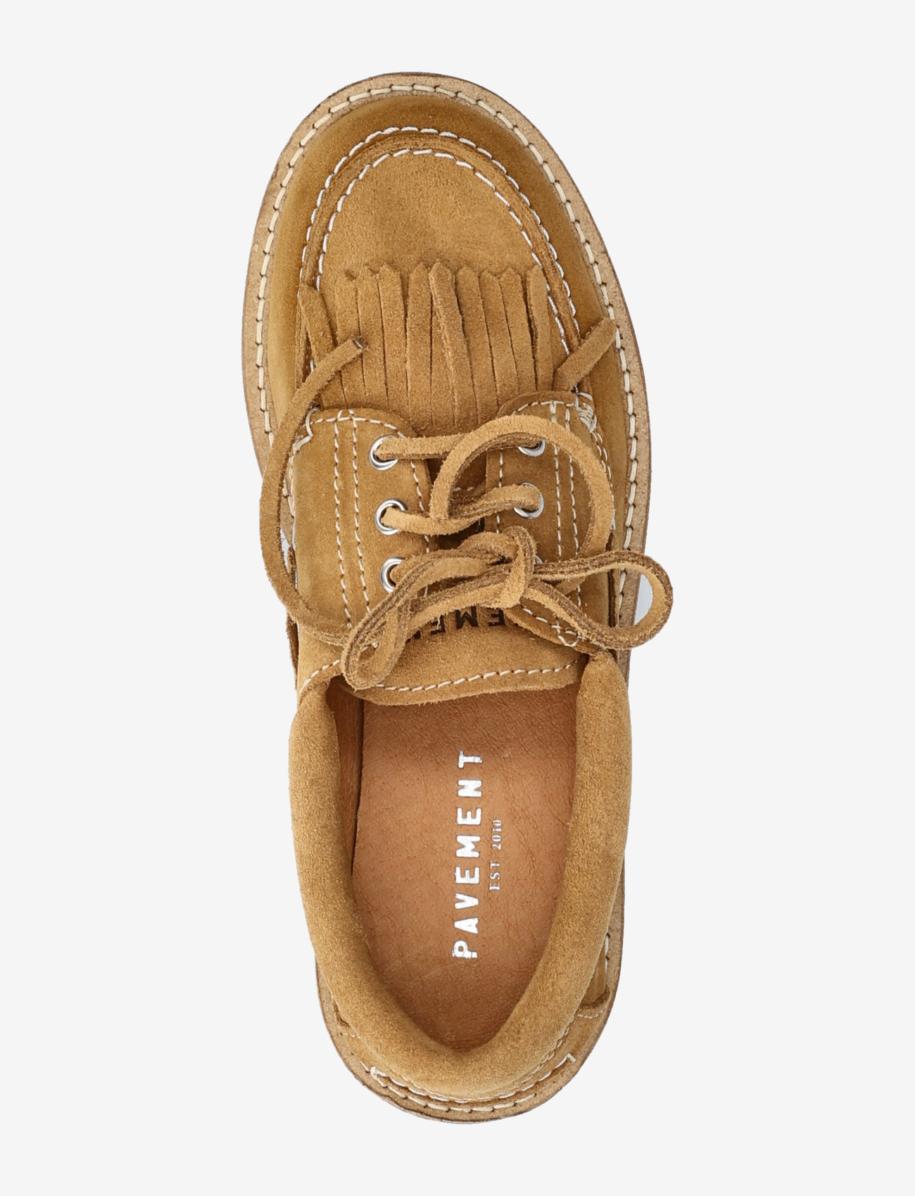 Pavement - Alvina Fringle Suede - sejlersko - taupe - 3