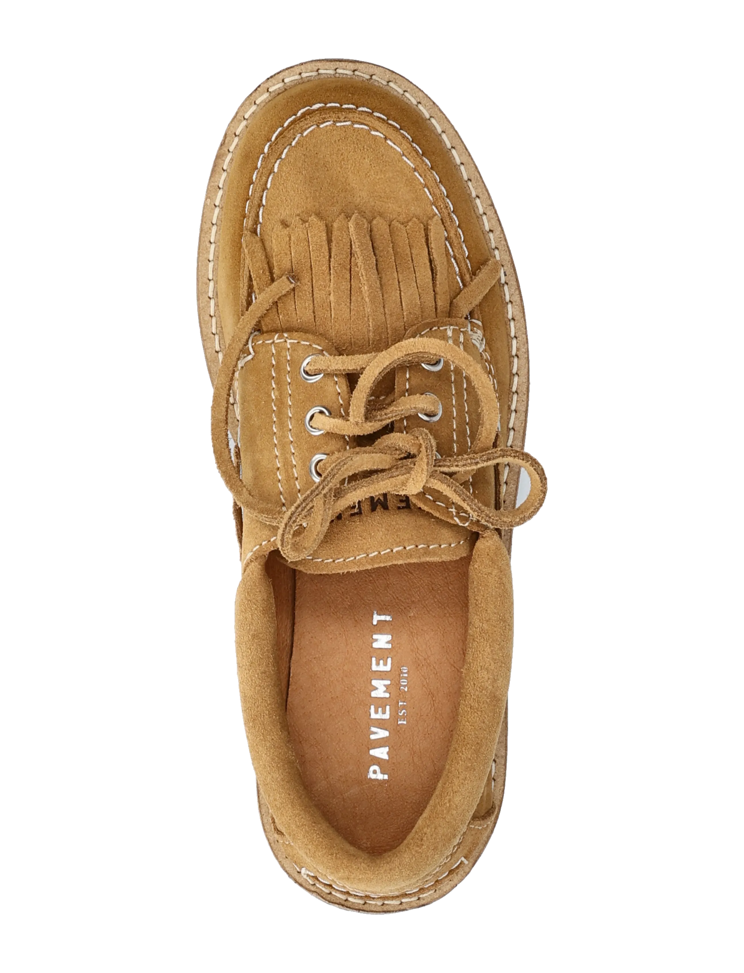 Pavement - Alvina Fringle Suede - purjekingad - taupe - 3