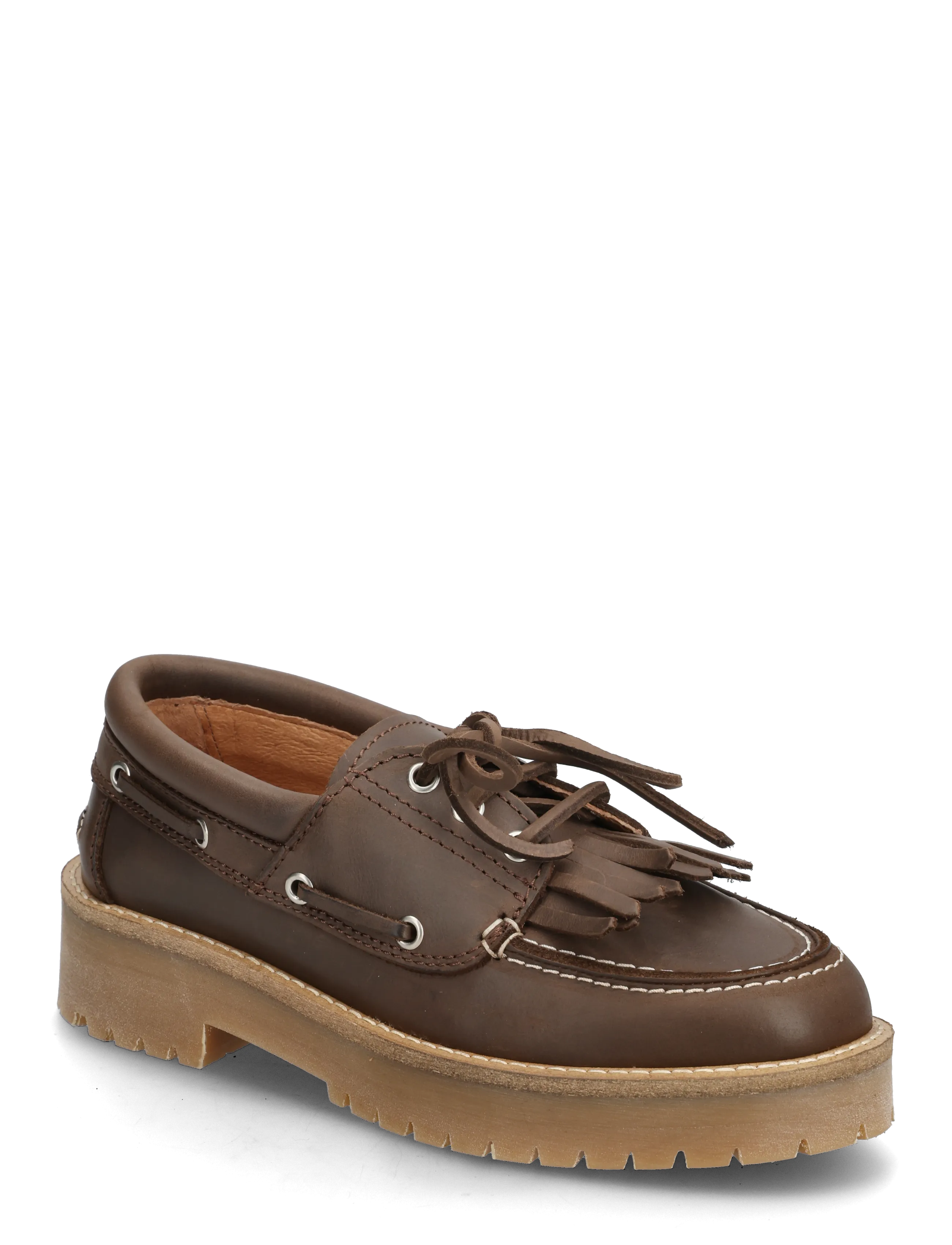 Pavement Alvina Plateau Fringle - Sko - BROWN NUBUCK / brown