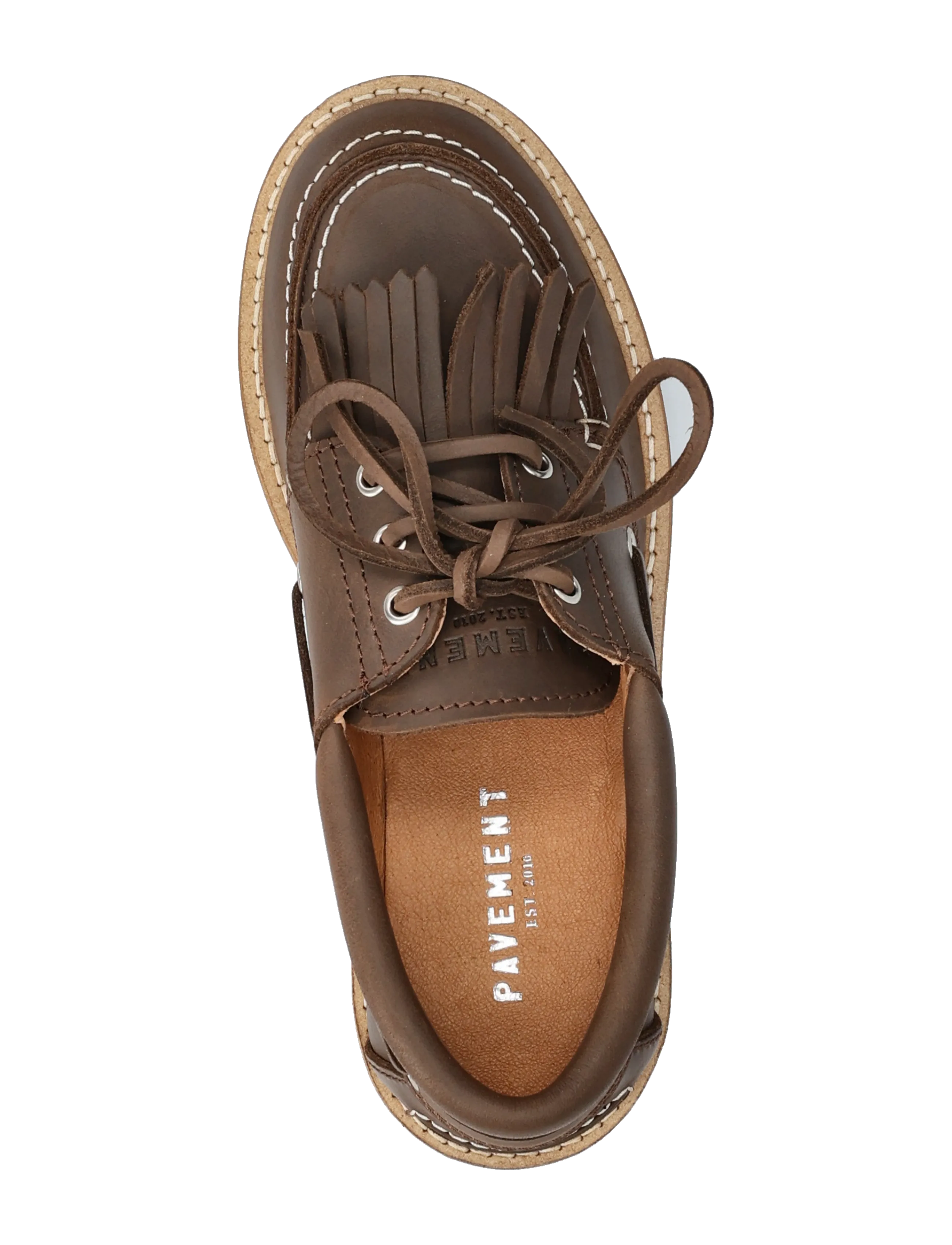 Pavement - Alvina Plateau Fringle - modetrender - brown nubuck - 3