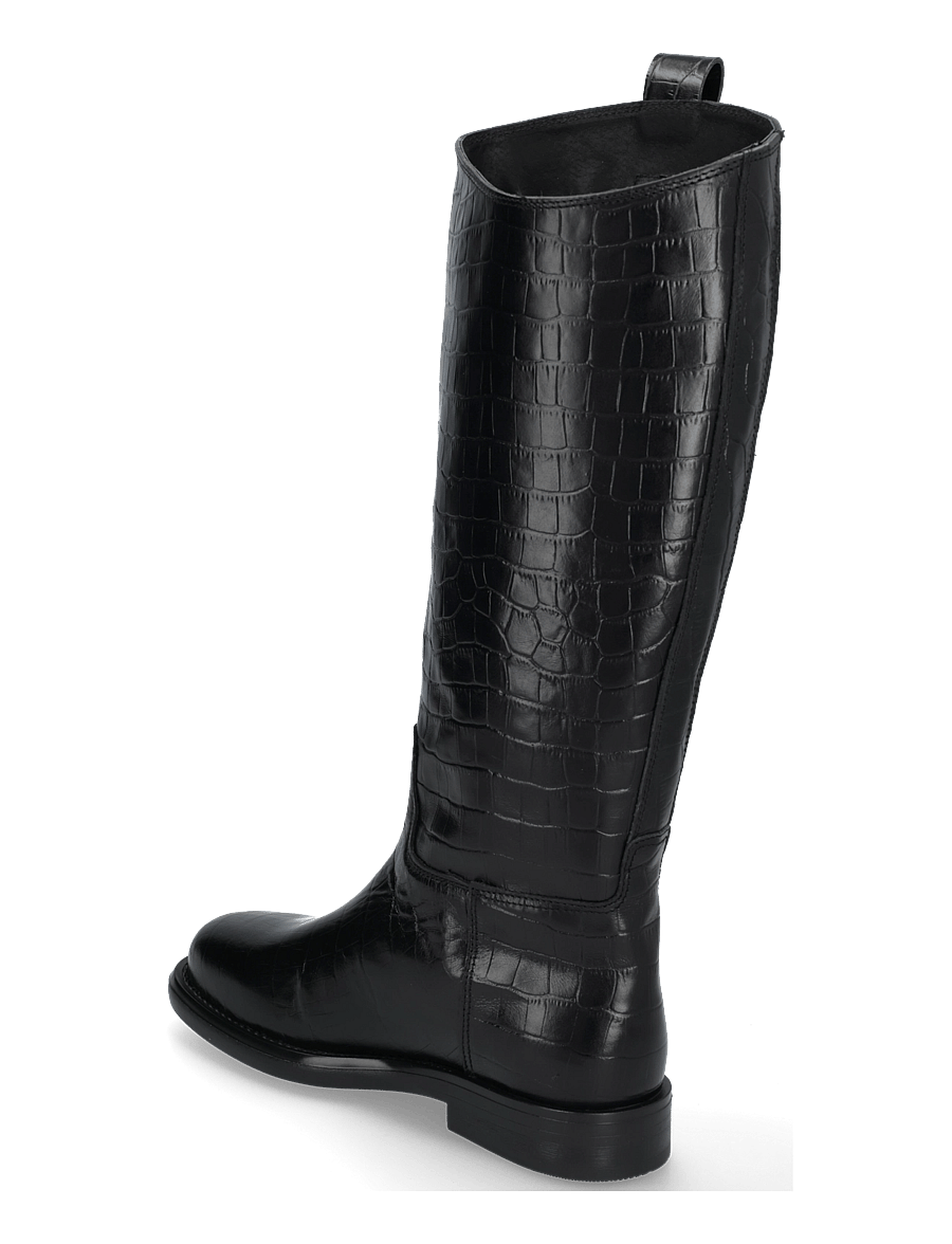 Pavement - PAEline Croco - kniehohe stiefel - black - 1