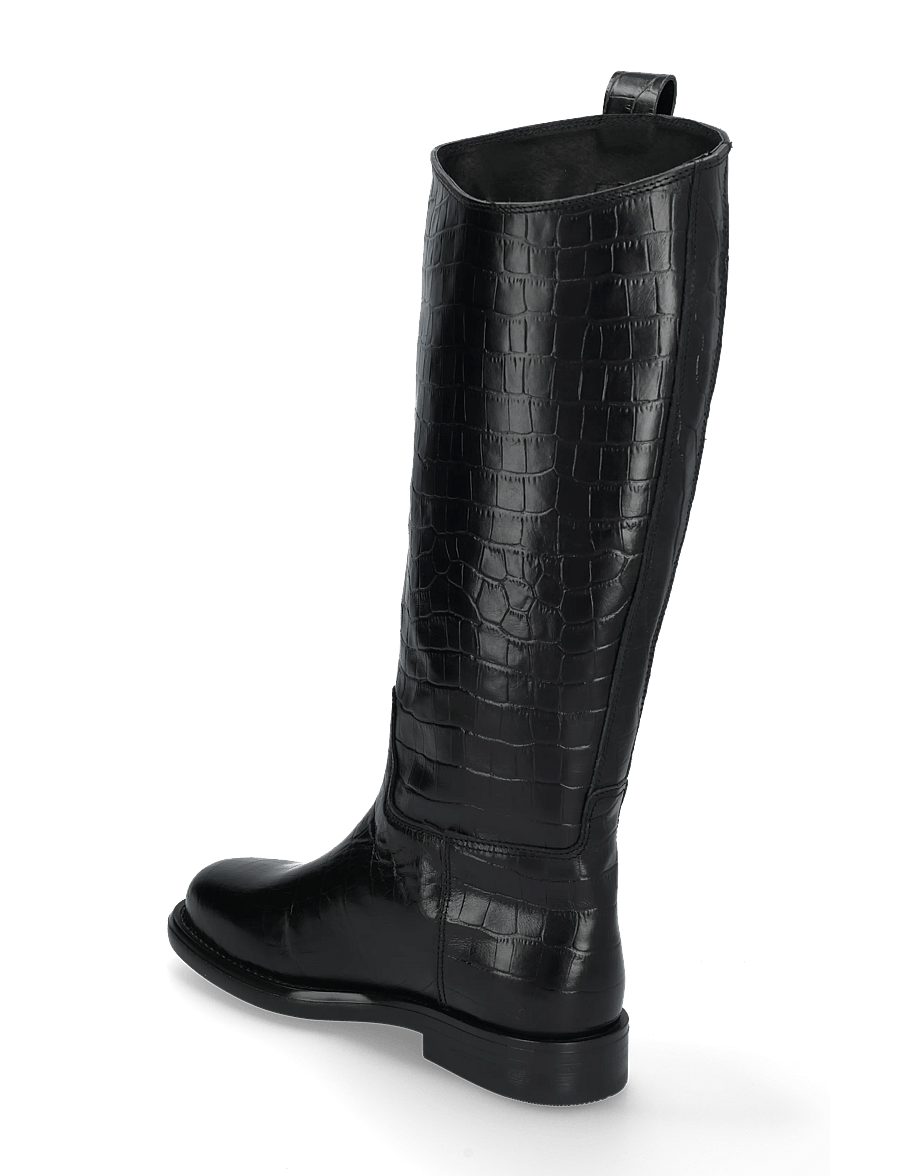 Pavement - PAEline Croco - kniehohe stiefel - black - 1