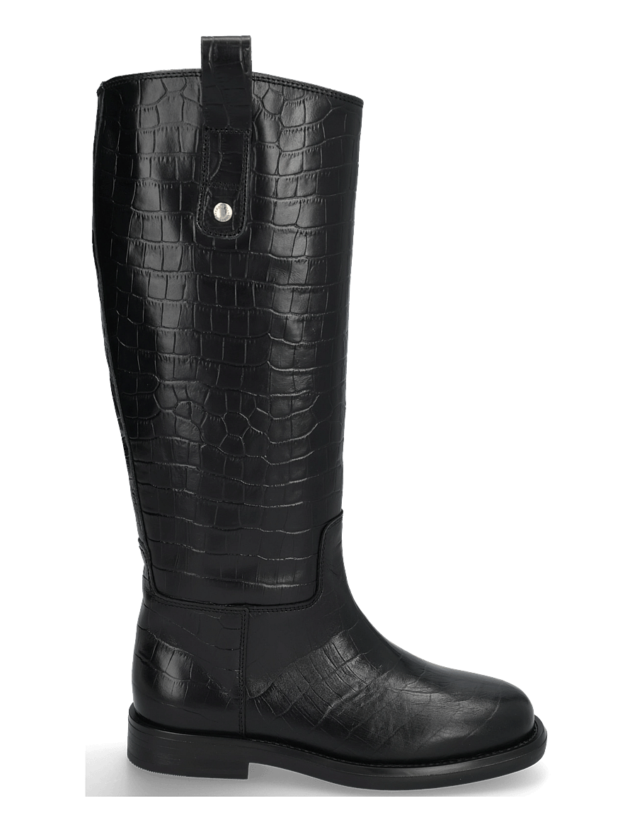 Pavement - PAEline Croco - kniehohe stiefel - black - 2