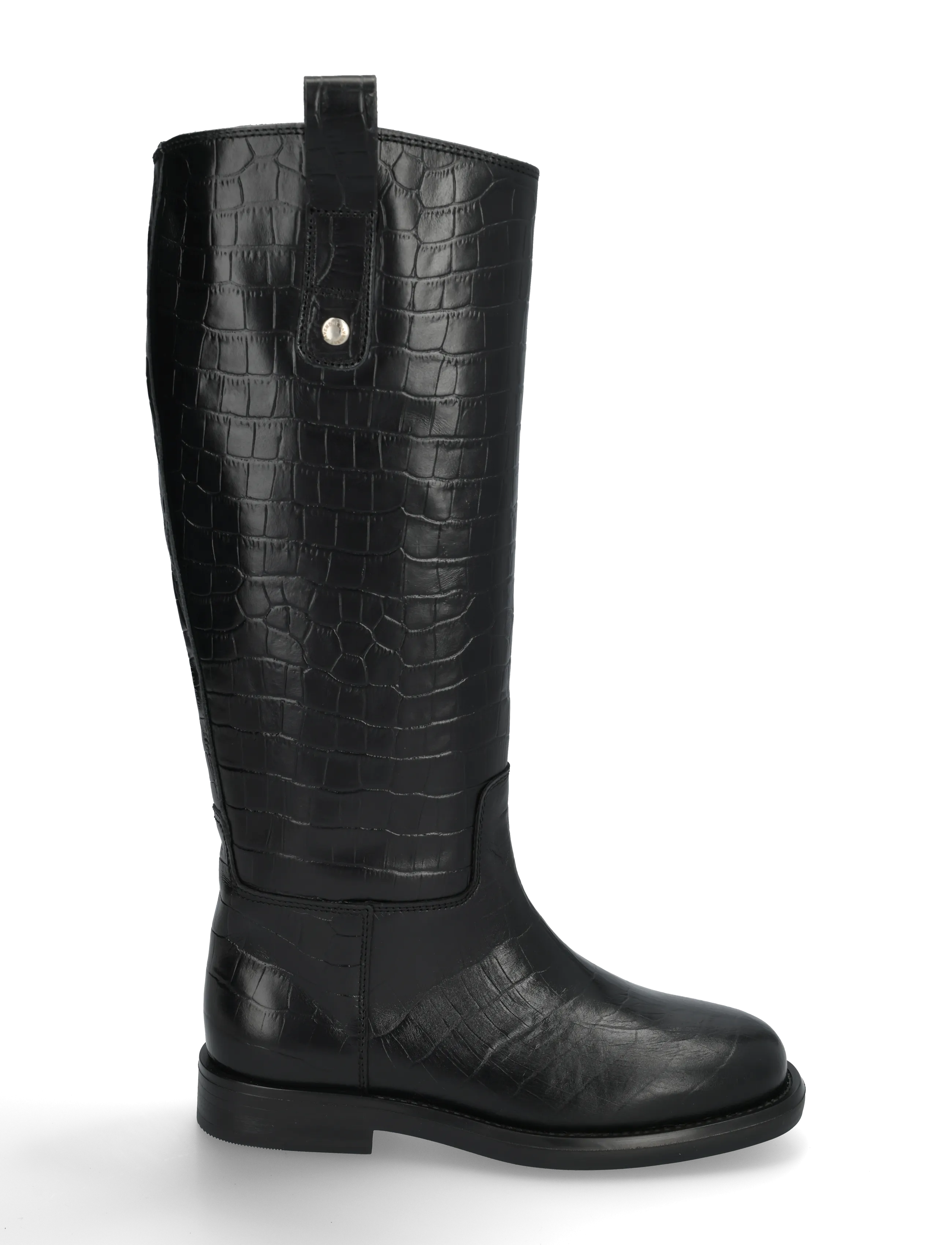 Pavement - PAEline Croco - kniehohe stiefel - black - 2
