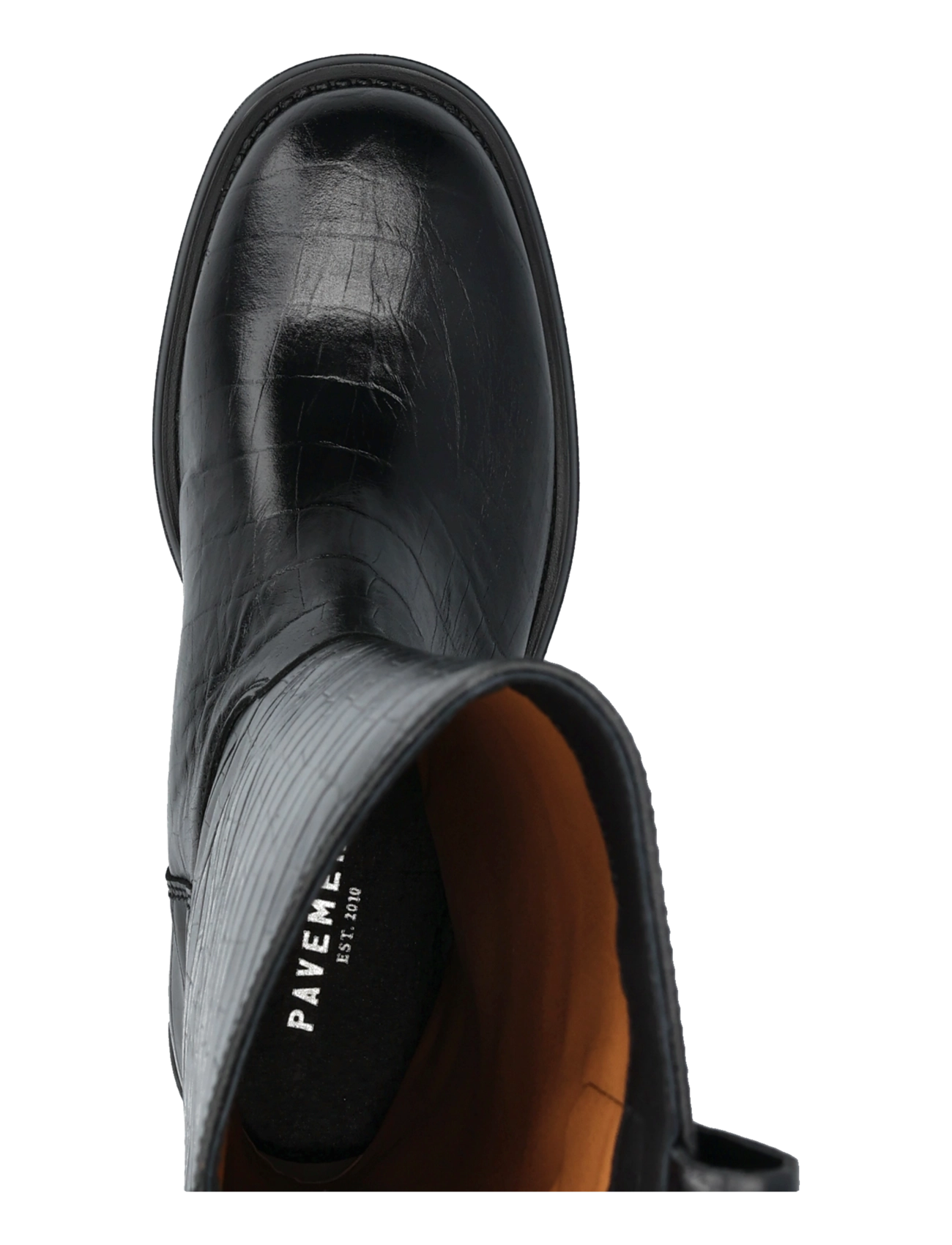 Pavement - PAEline Croco - kniehohe stiefel - black - 3