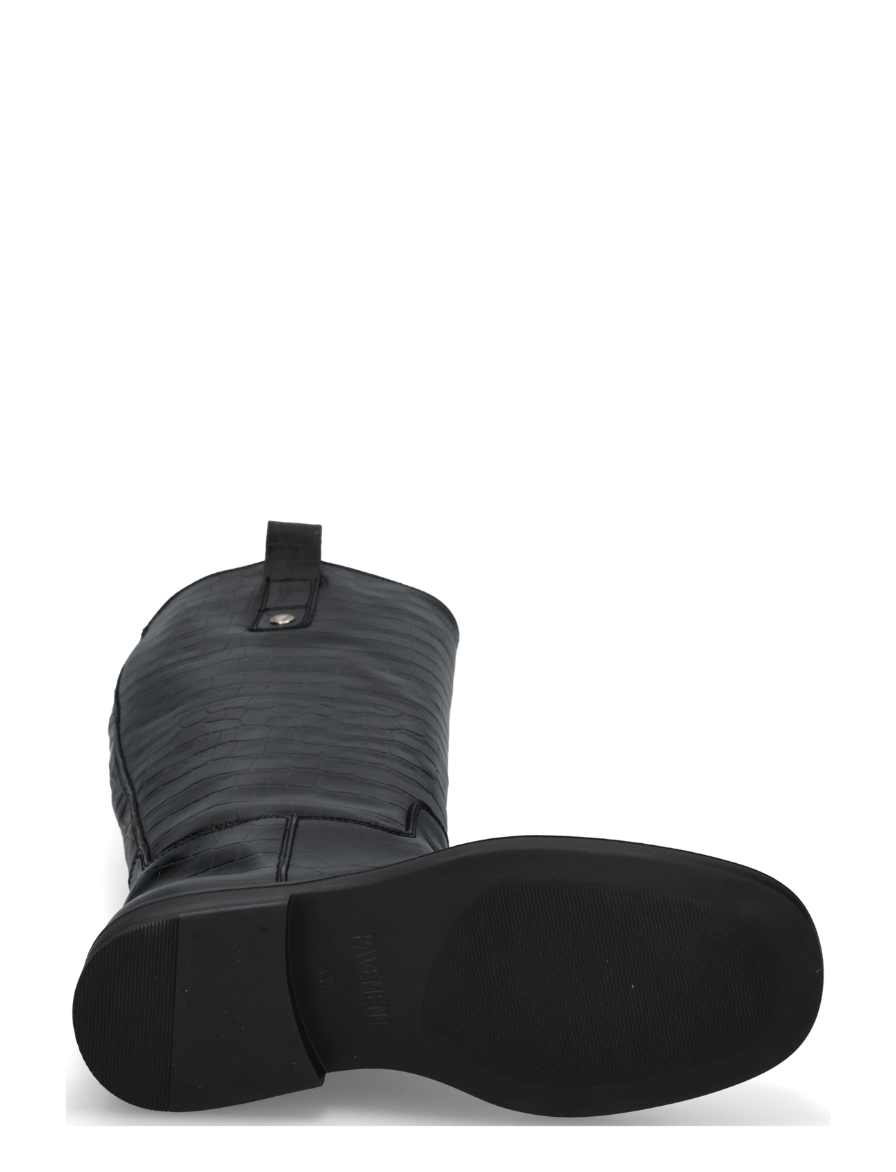 Pavement - PAEline Croco - kniehohe stiefel - black - 4
