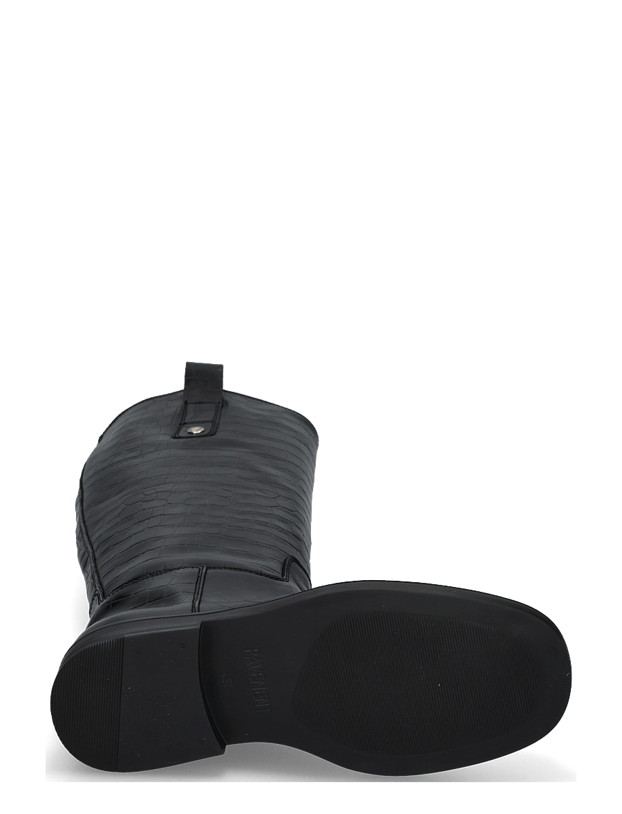 Pavement - PAEline Croco - kniehohe stiefel - black - 4