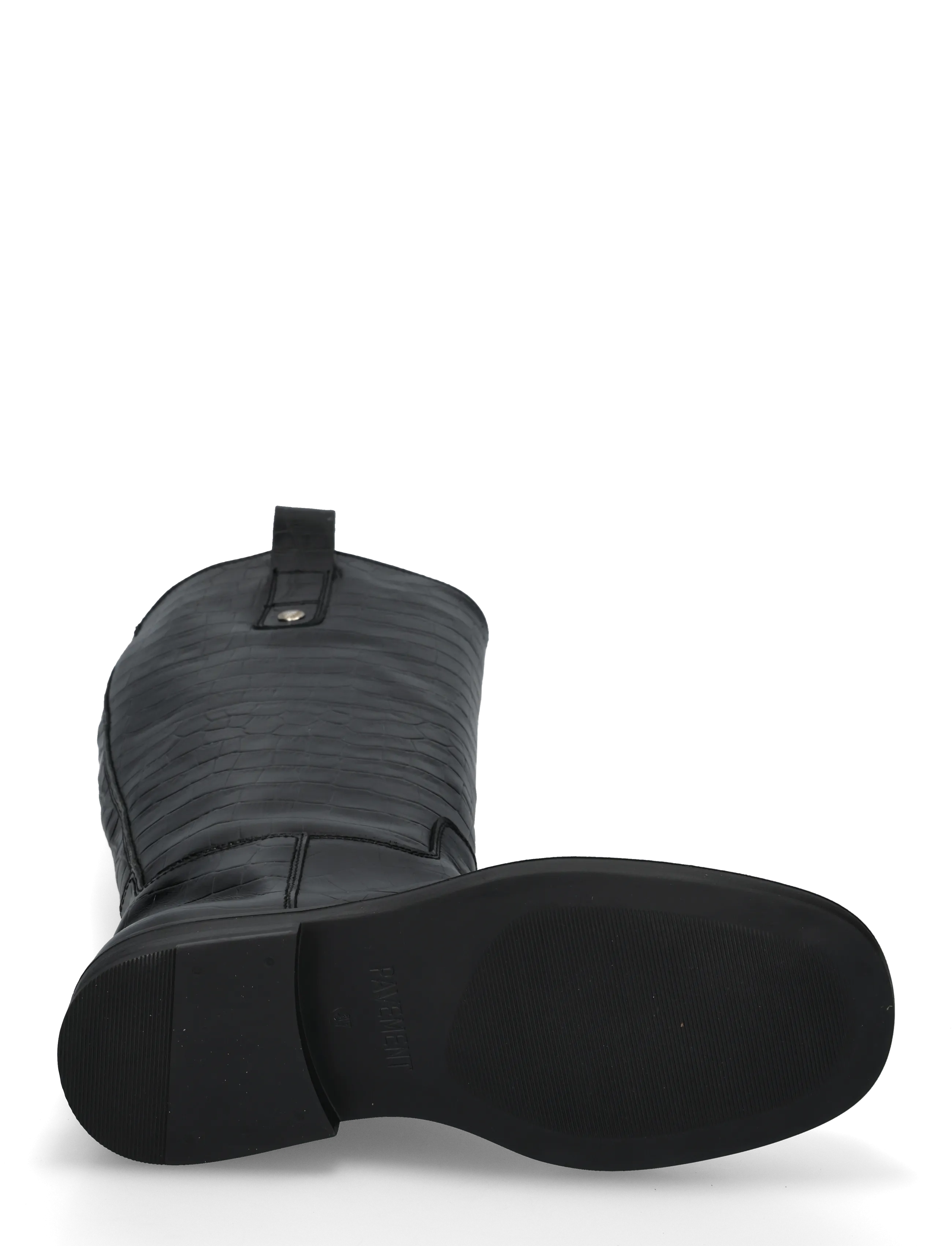 Pavement - PAEline Croco - kniehohe stiefel - black - 4