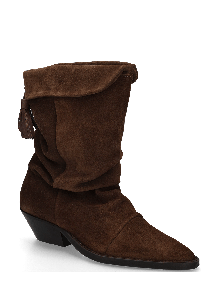 Pavement - PABirk Suede - kontsaga poolsaapad - brown suede - 0