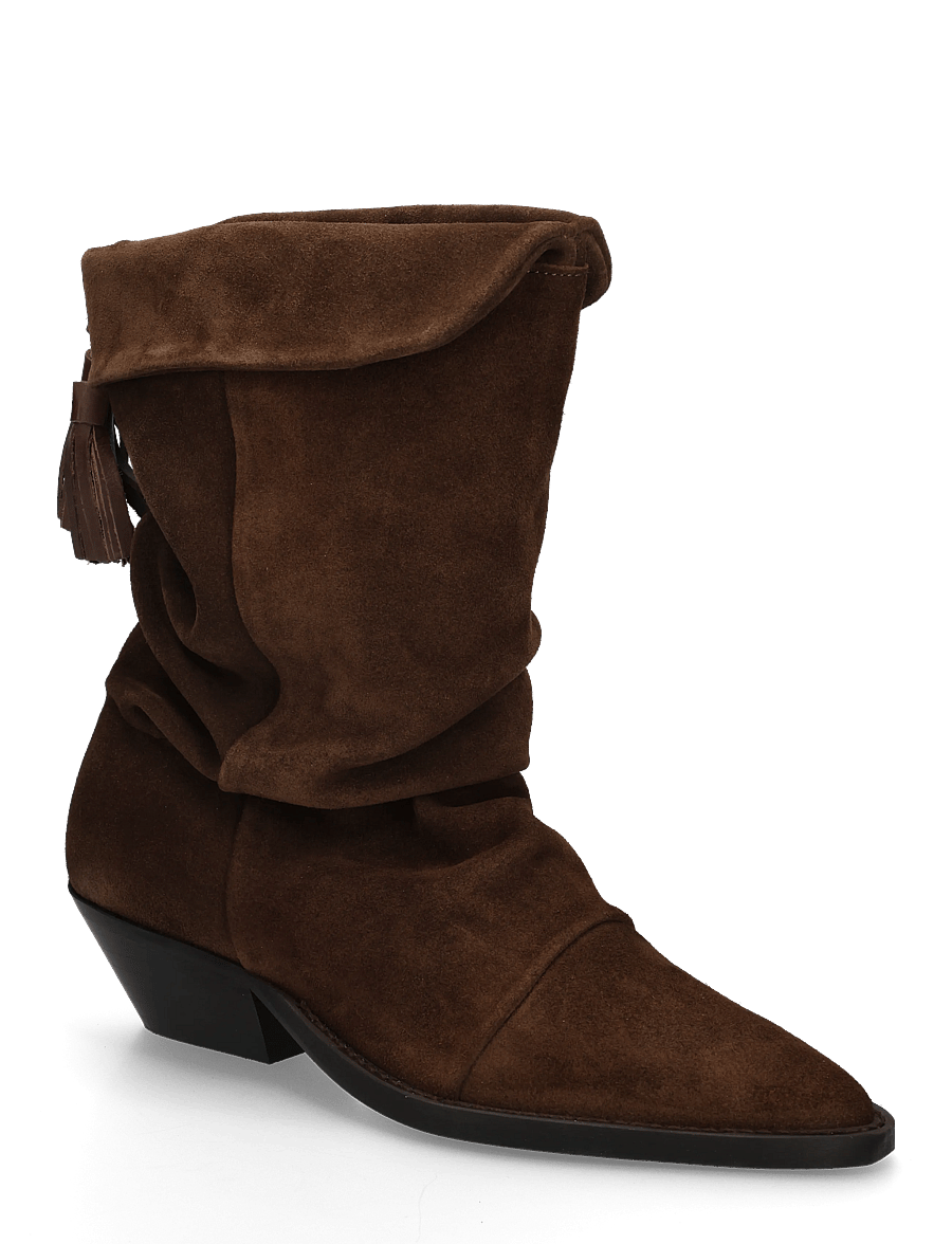 Pavement - PABirk Suede - stiefeletten mit absatz - brown suede - 0