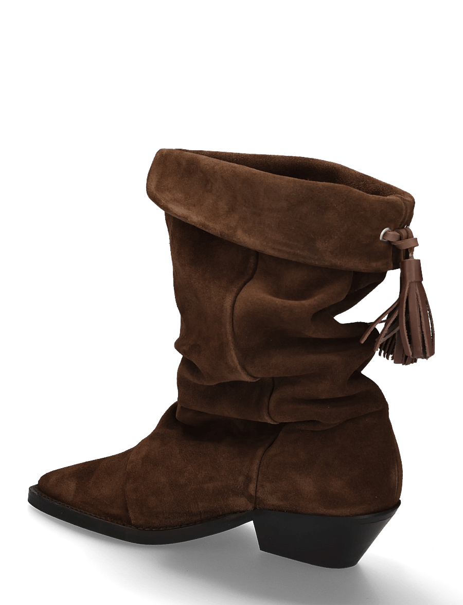 Pavement - PABirk Suede - stiefeletten mit absatz - brown suede - 1