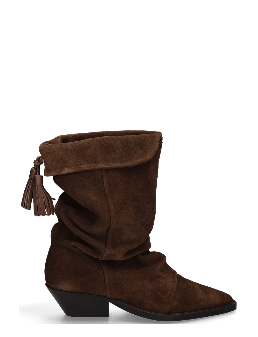 Pavement - PABirk Suede - kontsaga poolsaapad - brown suede - 2