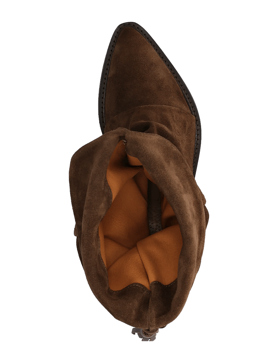 Pavement - PABirk Suede - stiefeletten mit absatz - brown suede - 3