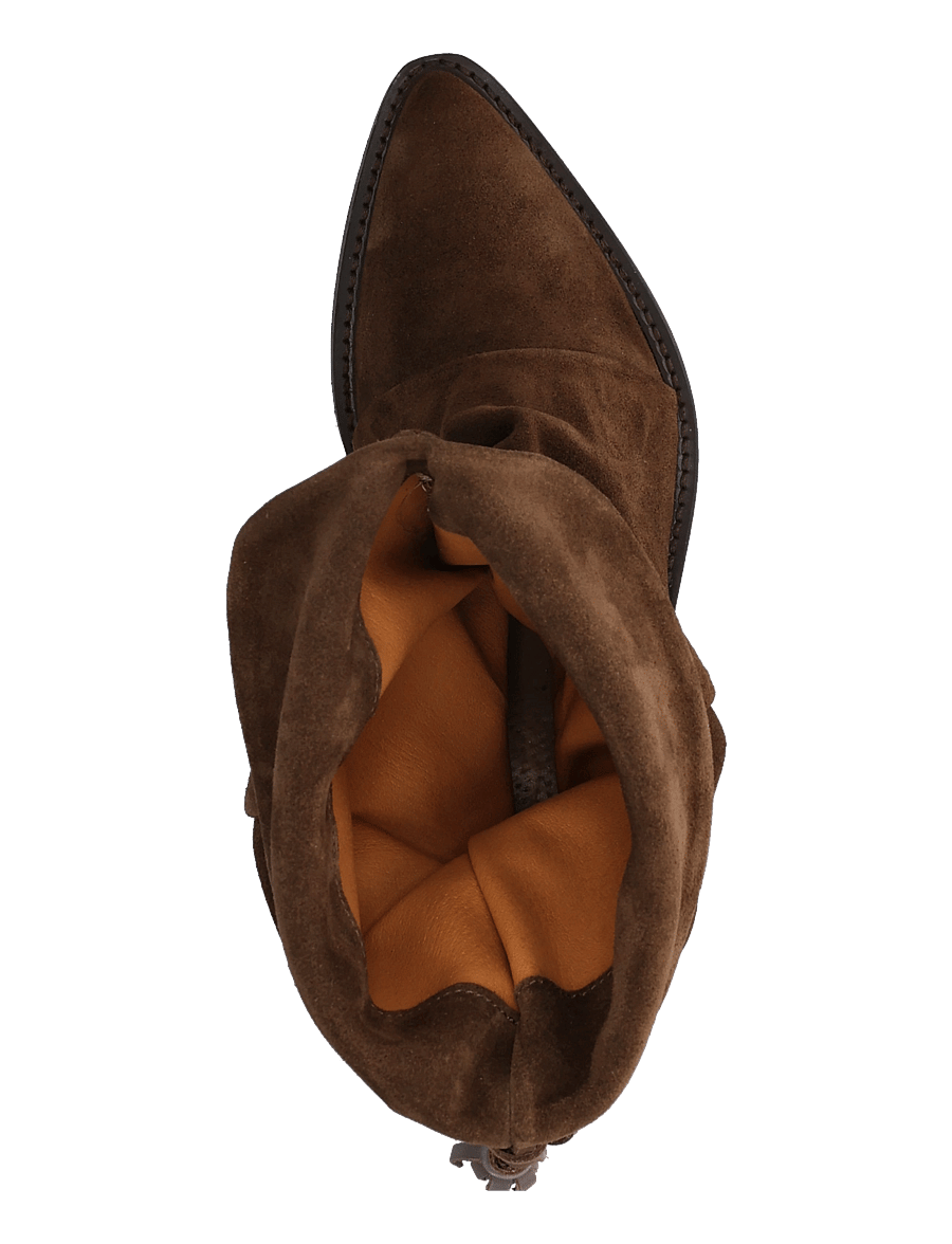 Pavement - PABirk Suede - kontsaga poolsaapad - brown suede - 3
