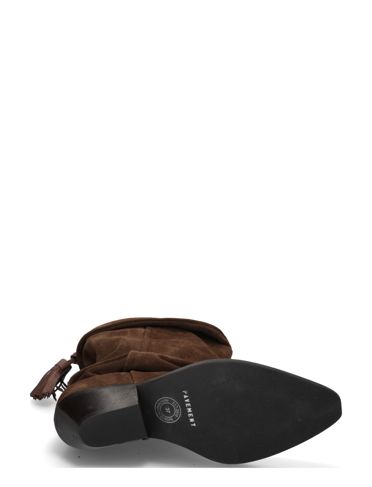 Pavement - PABirk Suede - kontsaga poolsaapad - brown suede - 4