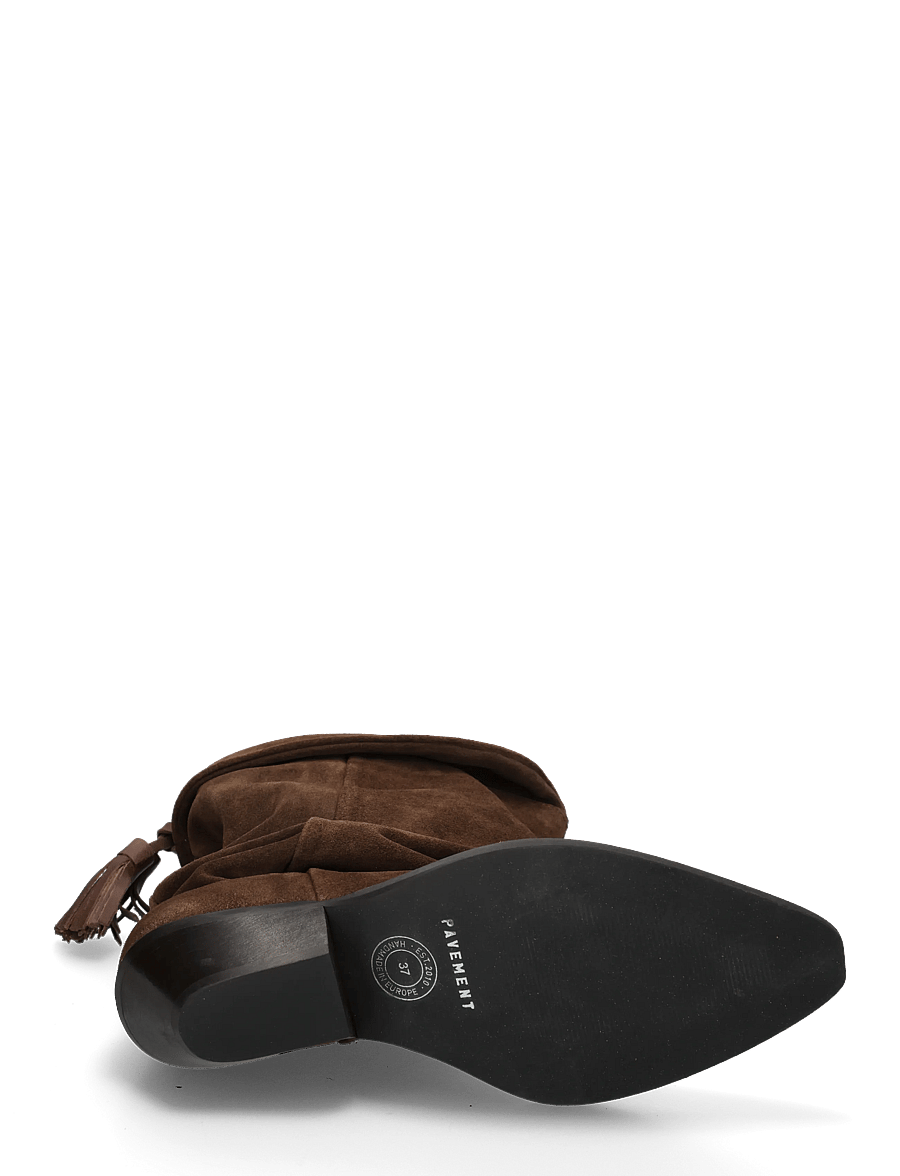 Pavement - PABirk Suede - stiefeletten mit absatz - brown suede - 4