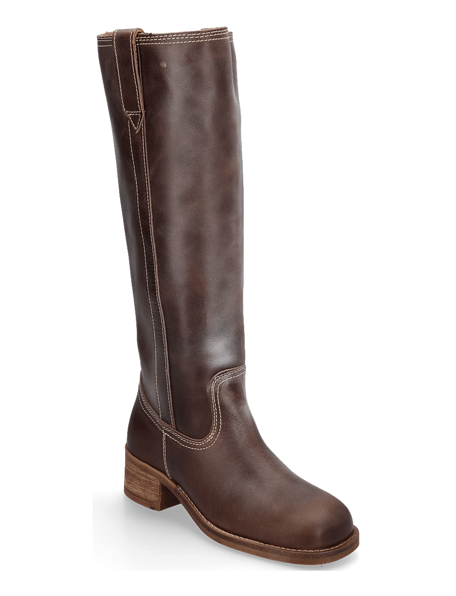 Pavement - PAMaren Vintage - kniehohe stiefel - brown/white - 0