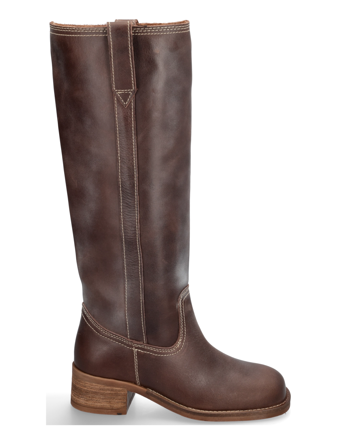 Pavement - PAMaren Vintage - kniehohe stiefel - brown/white - 2