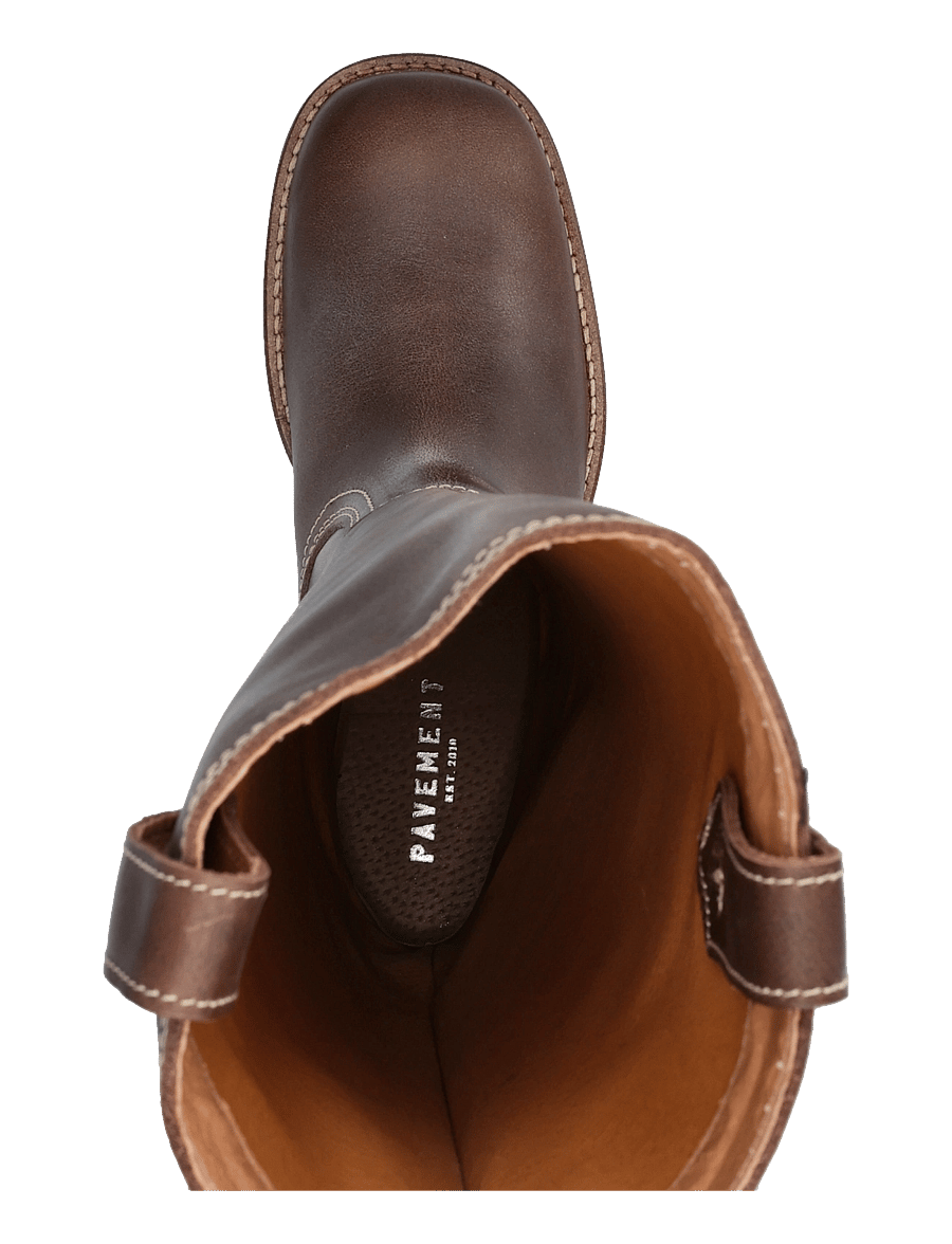 Pavement - PAMaren Vintage - kniehohe stiefel - brown/white - 3