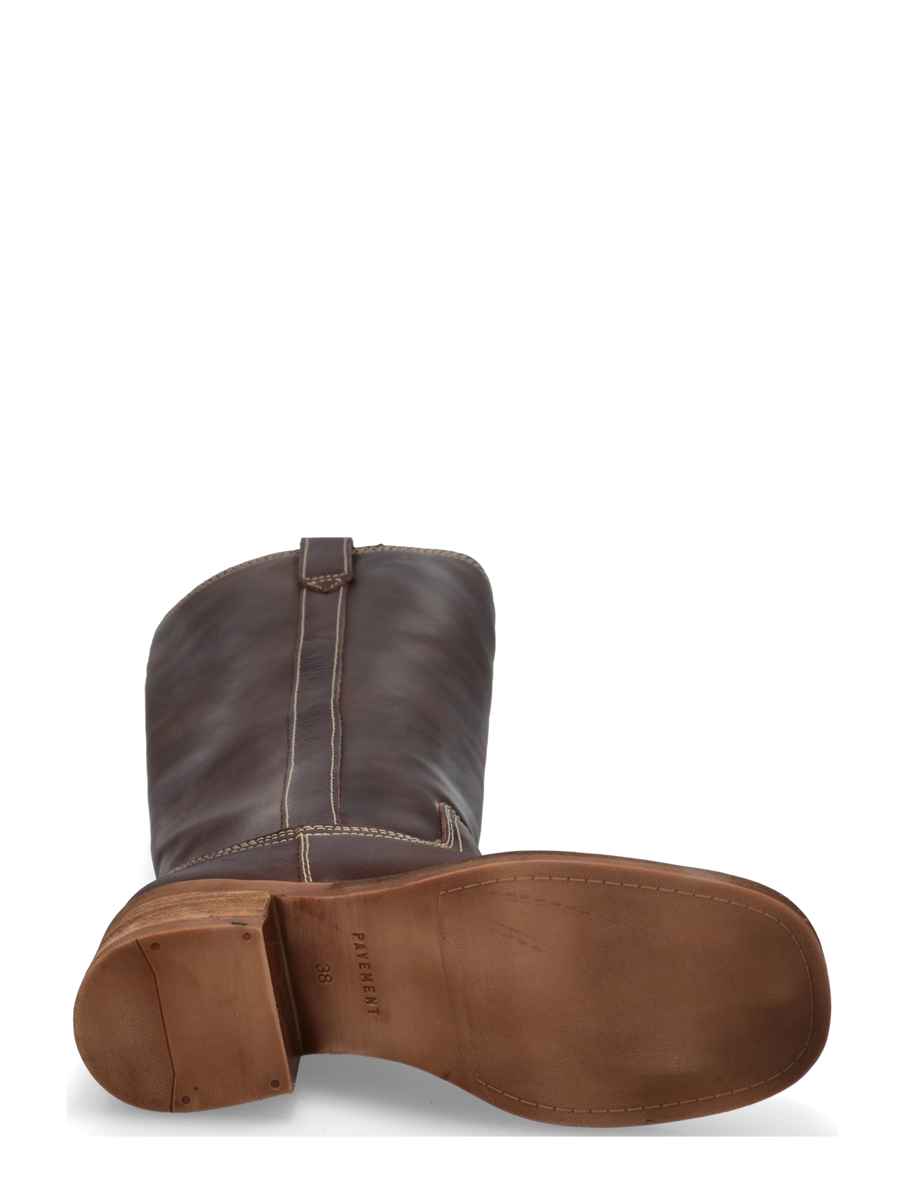 Pavement - PAMaren Vintage - kniehohe stiefel - brown/white - 4