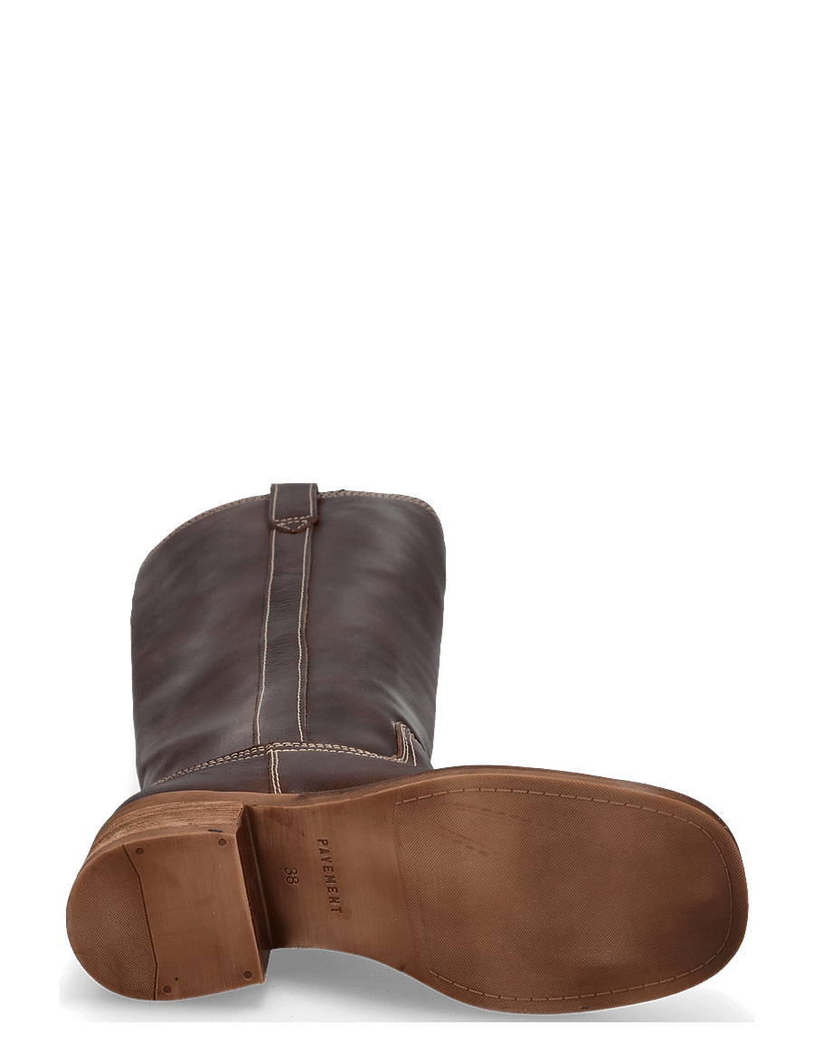 Pavement - PAMaren Vintage - kniehohe stiefel - brown/white - 4