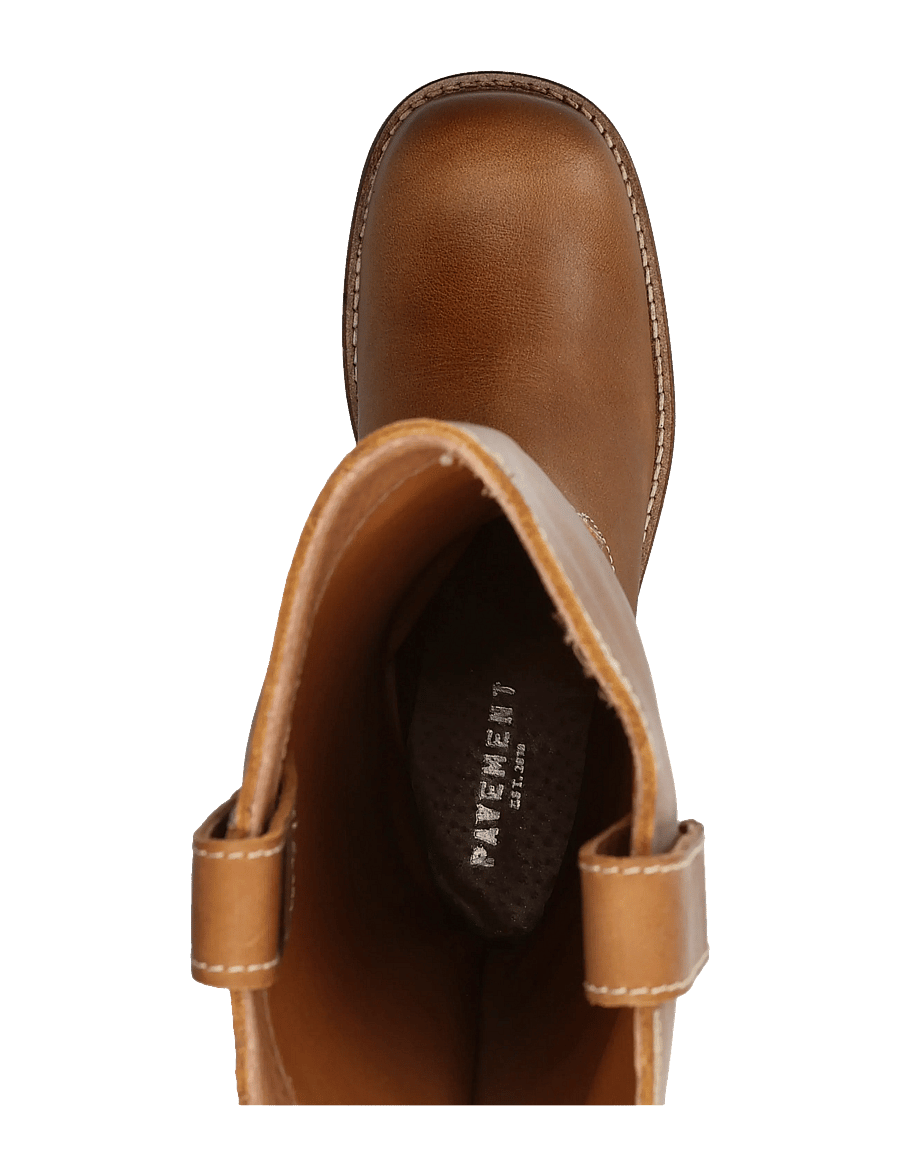 Pavement - PAMaren Vintage - langskaftede støvler - tan/white - 3
