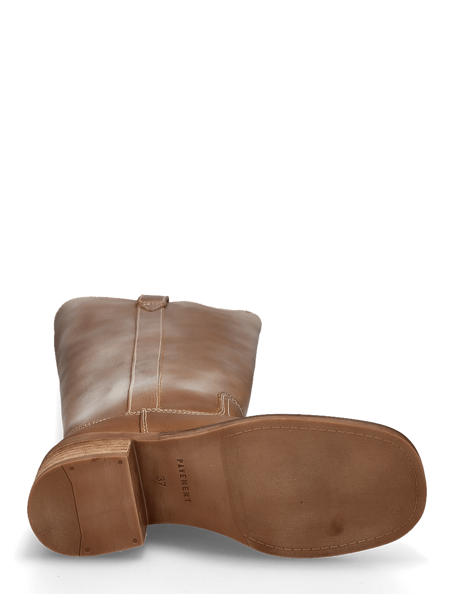 Pavement - PAMaren Vintage - langskaftede støvler - tan/white - 4