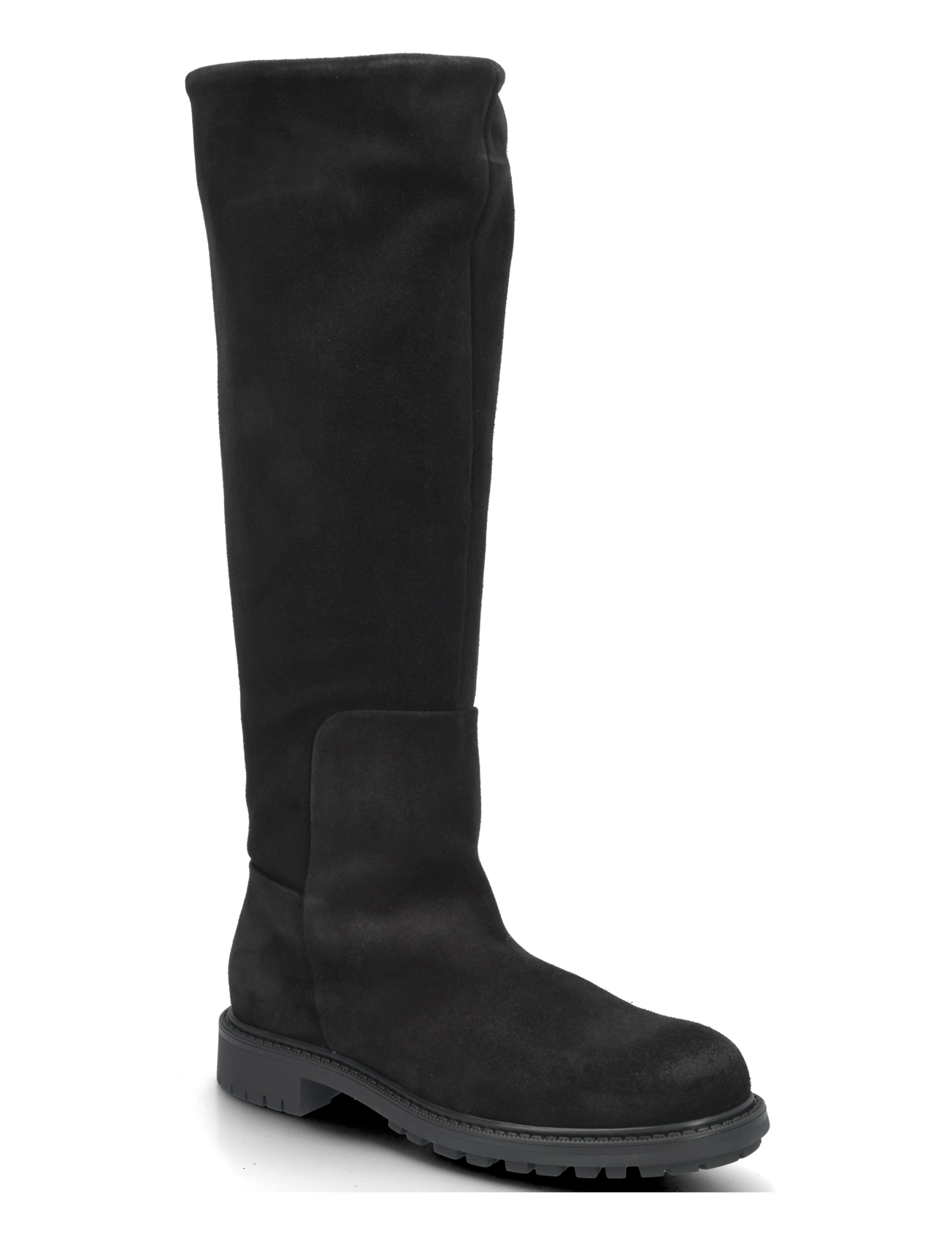 Pavement PACara - Hohe Stiefel - BLACK SUEDE / black