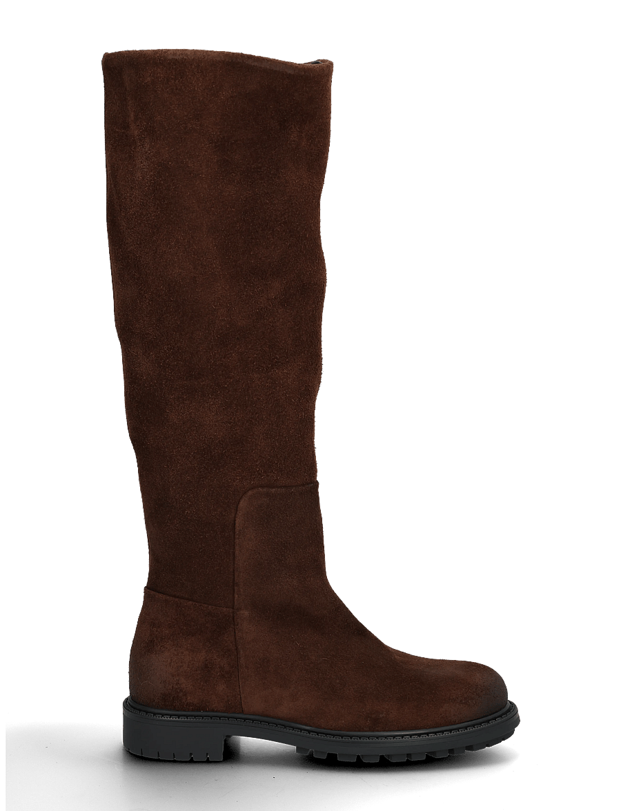 Pavement - PACara - knähöga stövlar - brown suede - 2