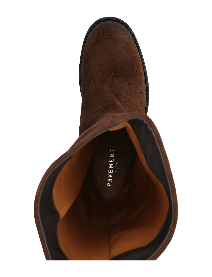 Pavement - PACara - knähöga stövlar - brown suede - 3