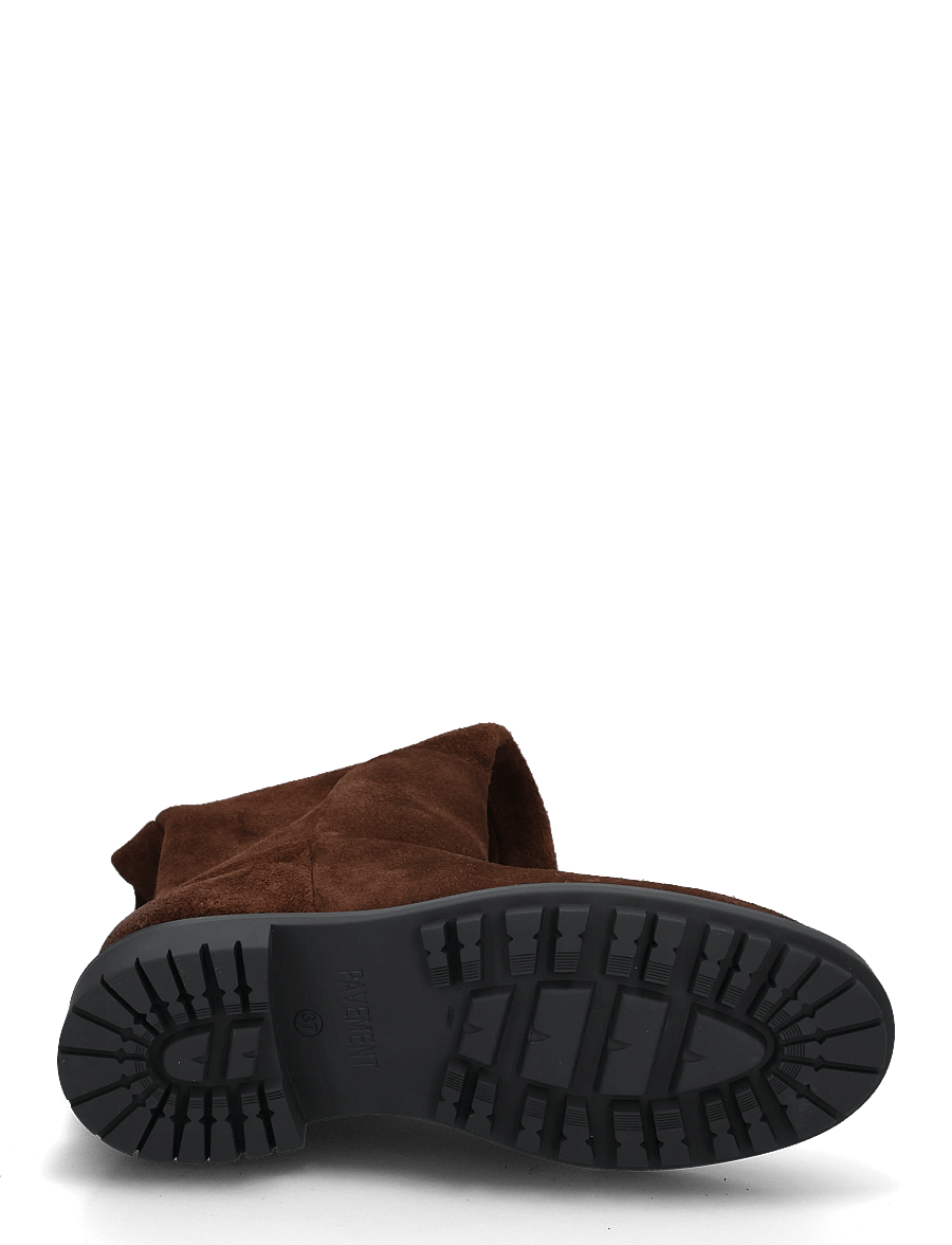 Pavement - PACara - knähöga stövlar - brown suede - 4