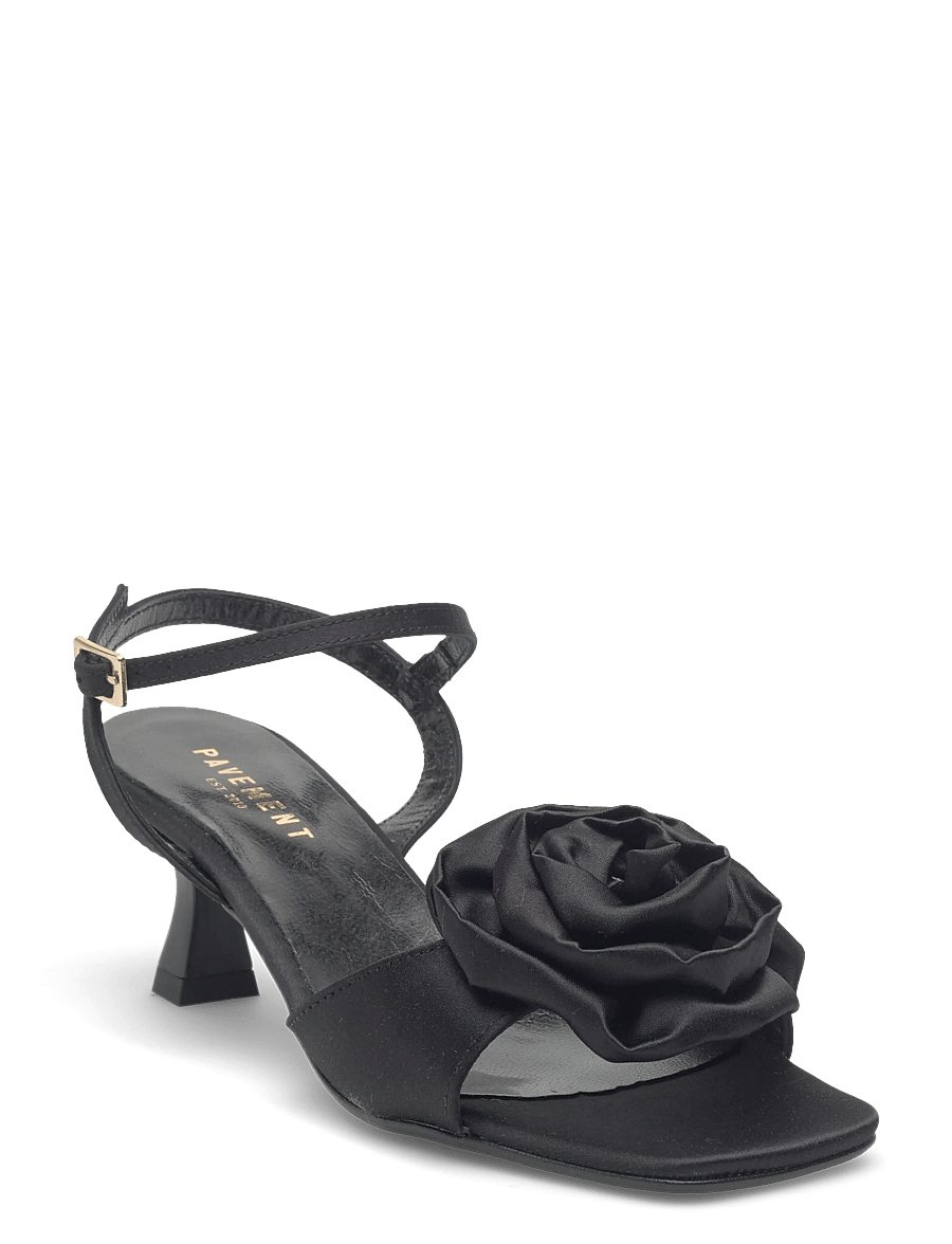Pavement - Helma Rose - lahtised kontsakingad - black satin - 0