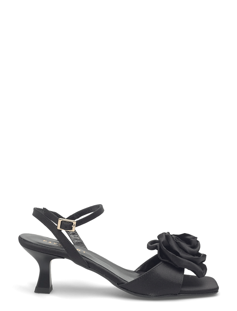 Pavement - Helma Rose - lahtised kontsakingad - black satin - 1