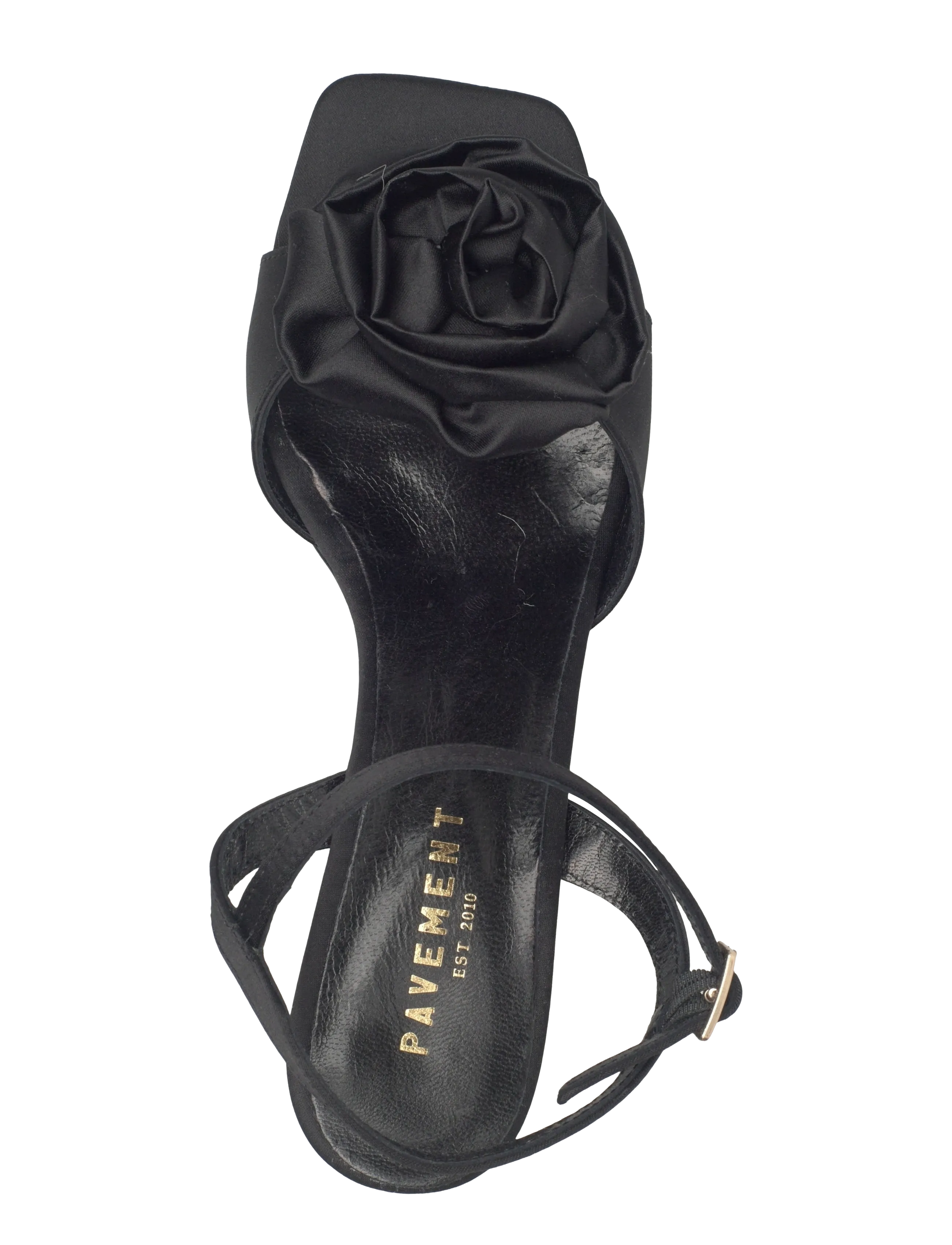 Pavement - Helma Rose - lahtised kontsakingad - black satin - 3