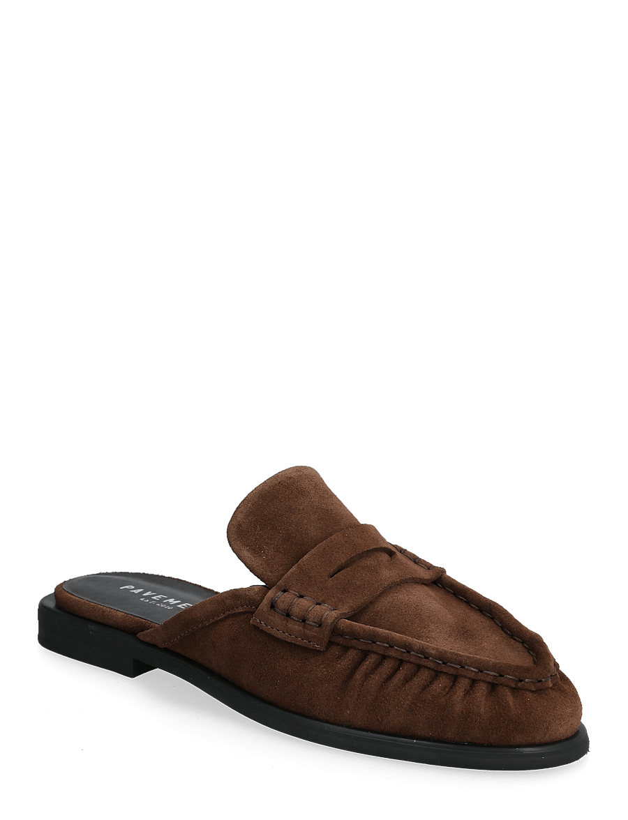 Pavement - PAElmira Mule - flat mules - brown suede - 0