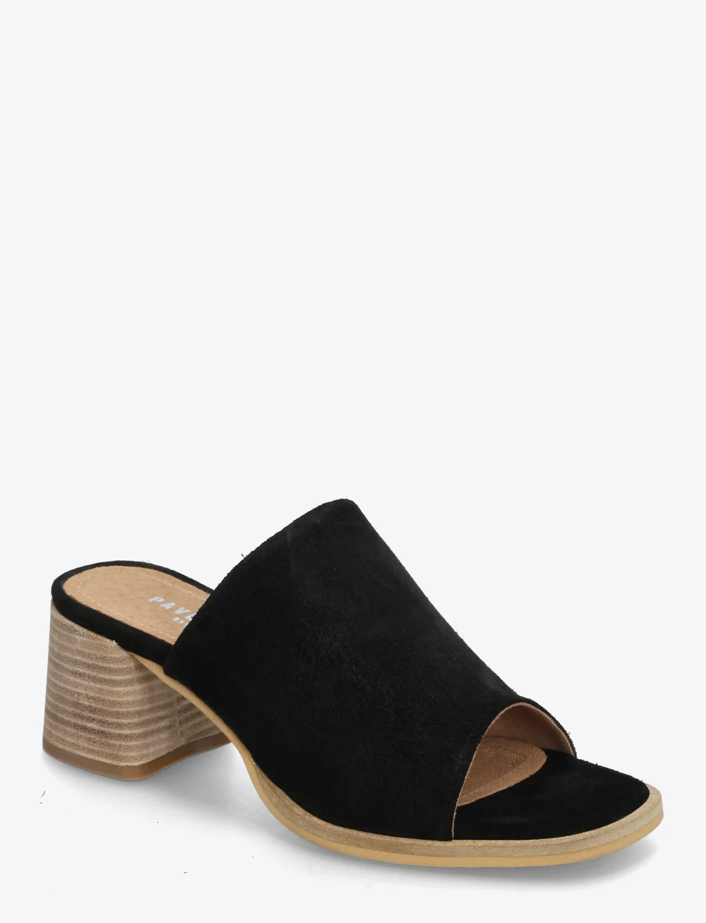 Pavement - Dona - pantoletten mit absätzen - black suede - 0