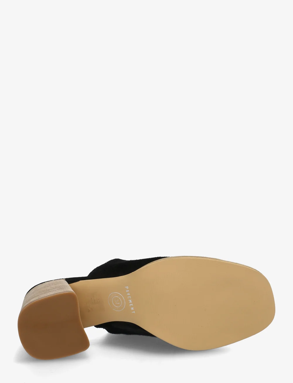 Pavement - Dona - pantoletten mit absätzen - black suede - 4